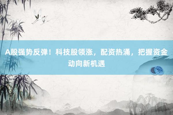 A股强势反弹！科技股领涨，配资热涌，把握资金动向新机遇