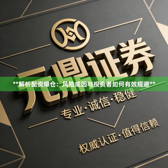 **解析配资爆仓：风险成因与投资者如何有效规避**